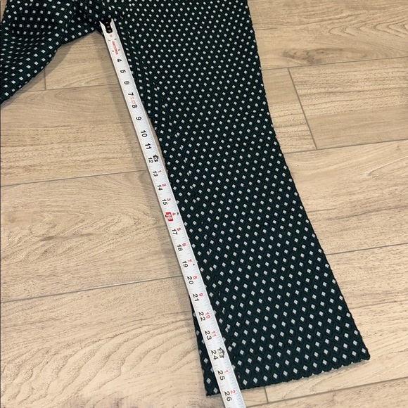 Anthropologie Cartonnier Charlie Crop Flare Pant In Lorie Green Multi Size 4 EUC - Picture 9 of 12